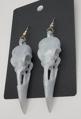Raven Skull Earrings